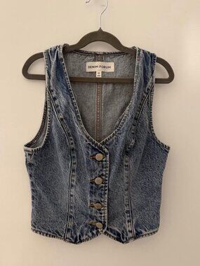 ARITZIA DENIM FORUM THE '90S MIA DENIM VEST